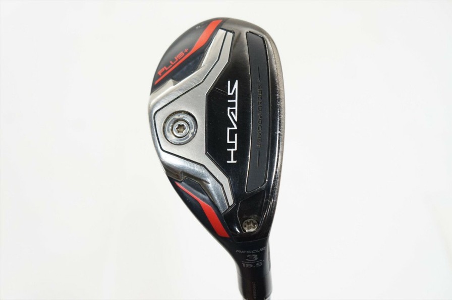 Hybrids * | Taylormade Stealth Plus Rescue 19.5 3 Hybrid Stiff Hzrdus Rdx Red 85 W/ Hc