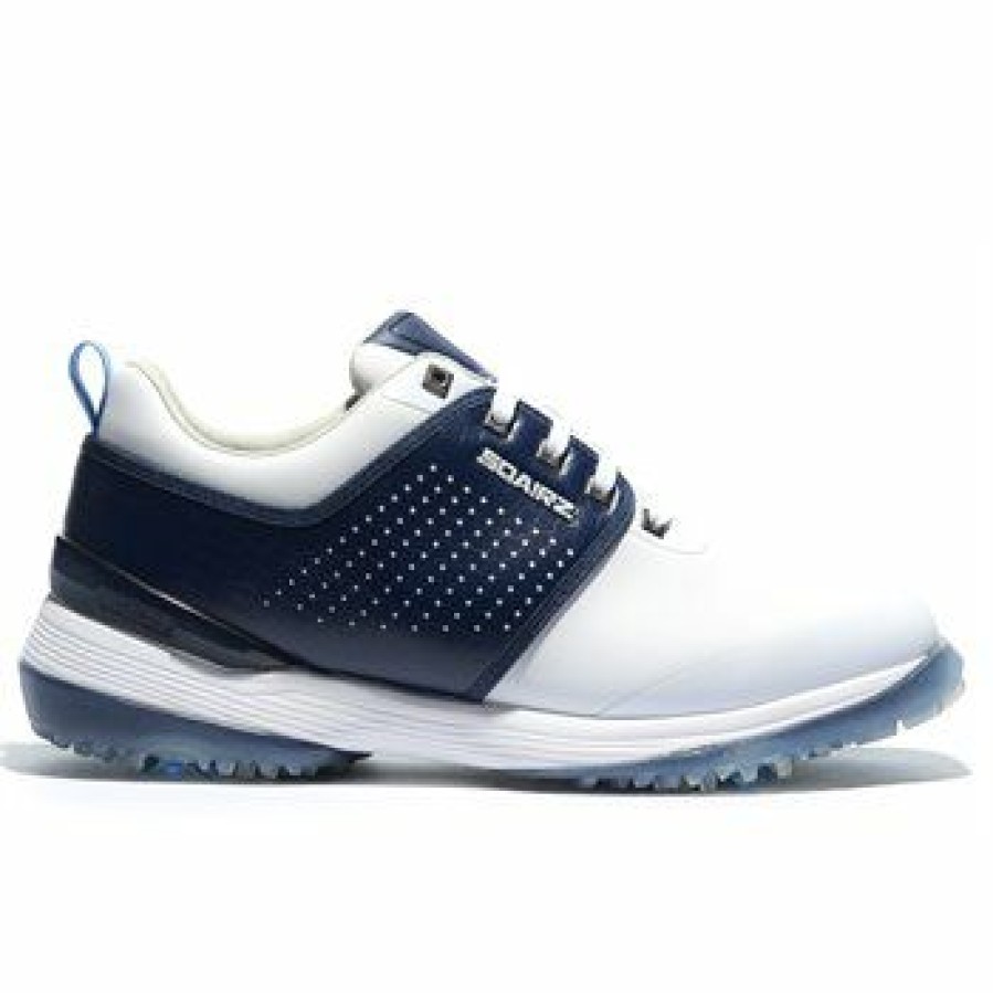 Men'S Shoes * | Sqairz Open Golf Shoes White / Blue Size: 8.5