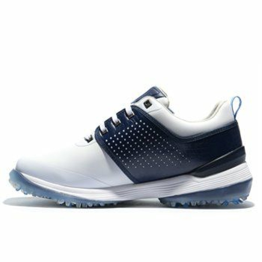 Men'S Shoes * | Sqairz Open Golf Shoes White / Blue Size: 8.5