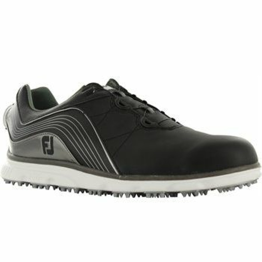 Men'S Shoes * | Used Footjoy Pro Sl Boa Prior Generation Spikeless Golf Shoes Black / Grey Size: 11.5