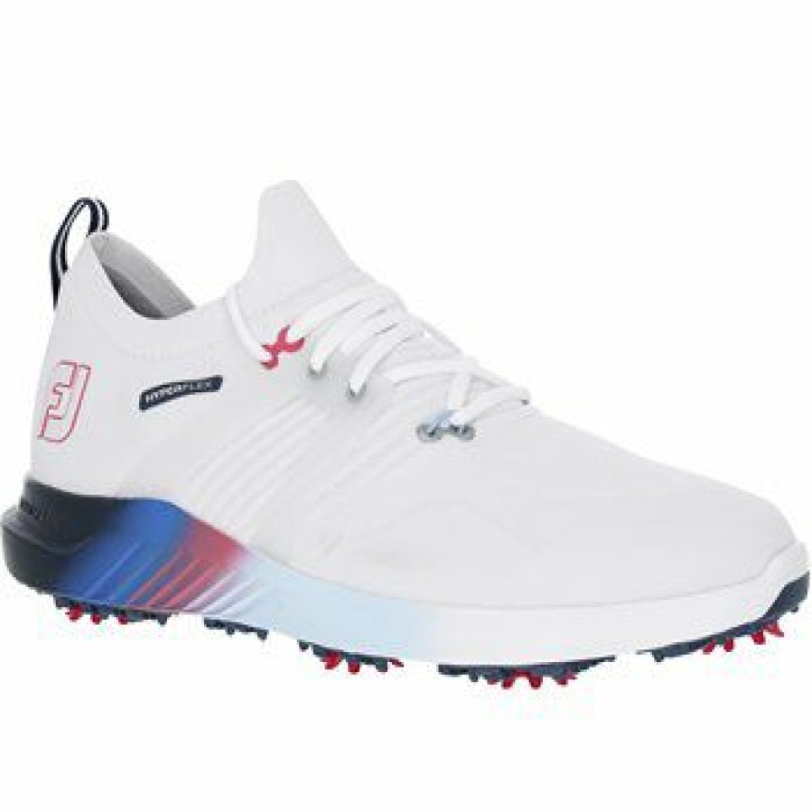 Men'S Shoes * | Footjoy Hyperflex Sea Change Collection Previous Season Shoe Style Golf Shoes White / Sea Change Size: 9