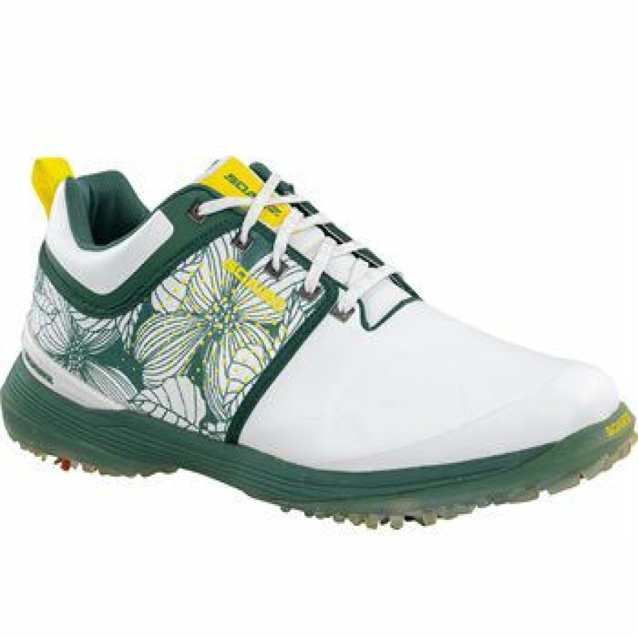 Men'S Shoes * | Used Sqairz Limited Edition Sir Nick Faldo Augusta 11 Golf Shoes White / Green Size: 13