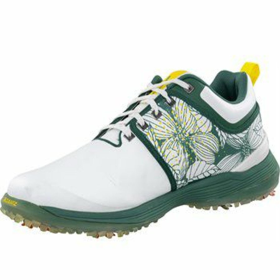 Men'S Shoes * | Used Sqairz Limited Edition Sir Nick Faldo Augusta 11 Golf Shoes White / Green Size: 13