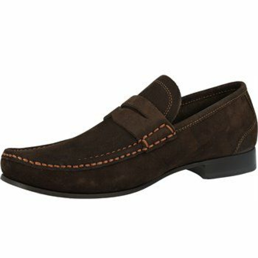 Men'S Shoes * | Oxford Loafer Casual Shoes Chocolate Size: 10.5