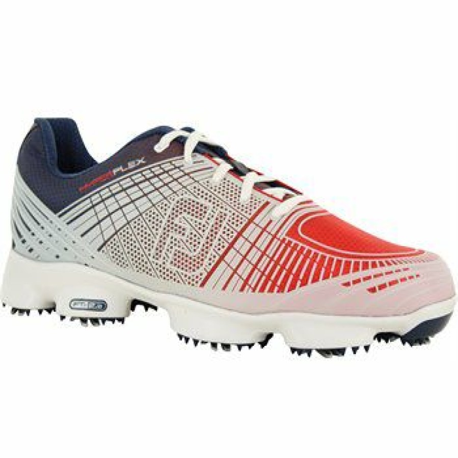 Men'S Shoes * | Used Footjoy Hyperflex Ii Golf Shoes Red / White / Blue Size: 9.5