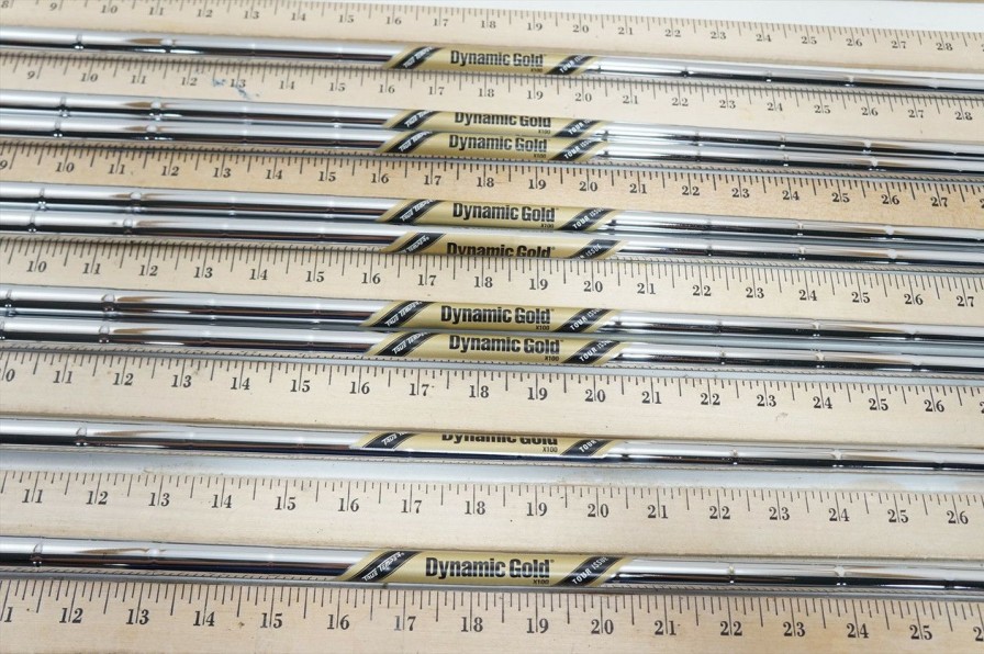 Shaft Sets * | New True Temper Dynamic Gold Tour Issue X100 37 -40 9Pc Iron Shaft Set 1017155