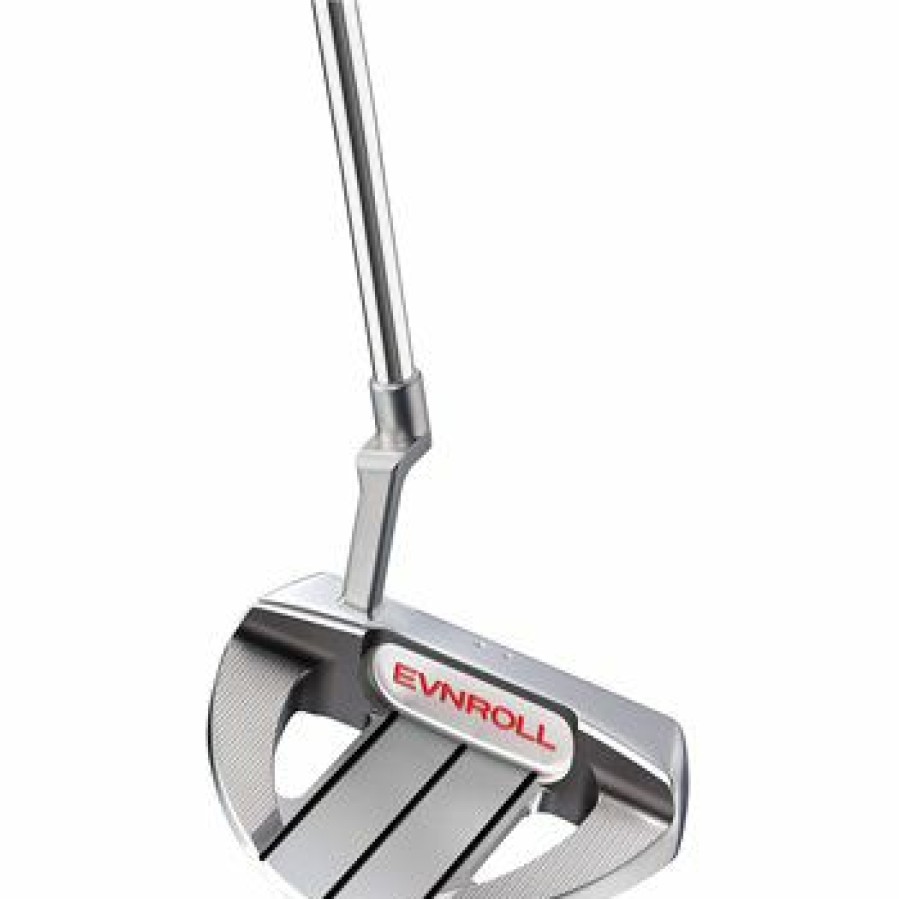 Unisex'S Clubs * | Used Evnroll Er7V2 Short Plumber Fullmallet White Tourtac Putter In Awesome Condition