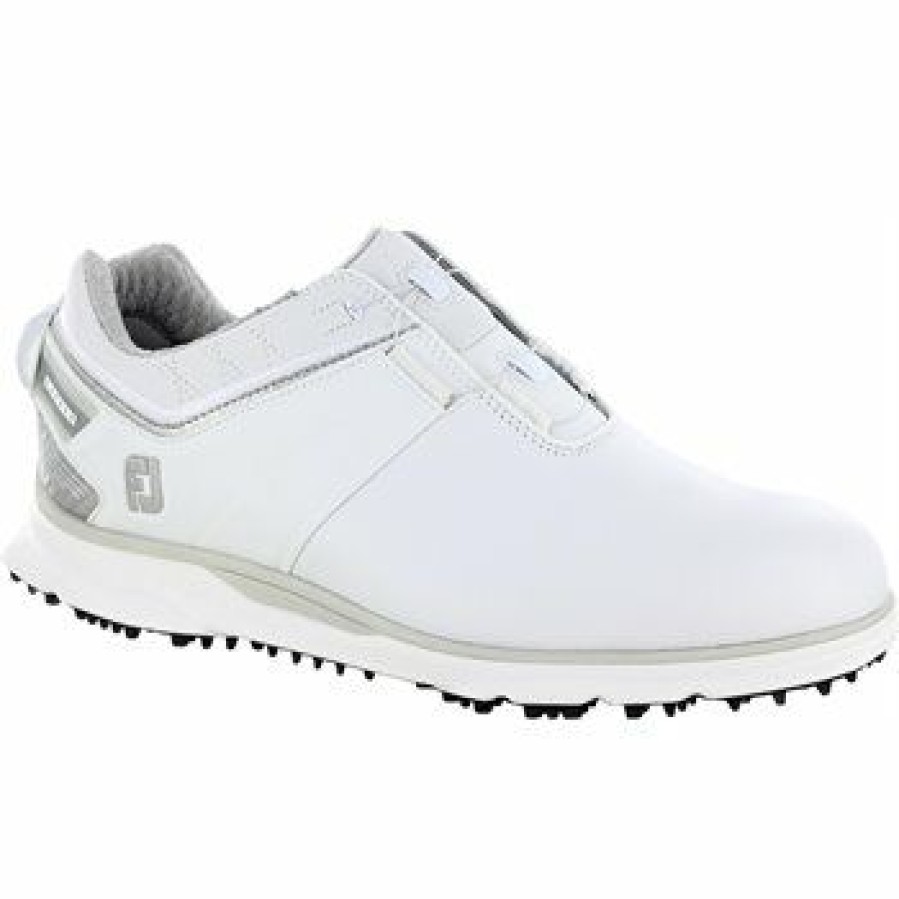 Men'S Shoes * | Footjoy Pro Sl Carbon Boa Spikeless Golf Shoes White / Silver