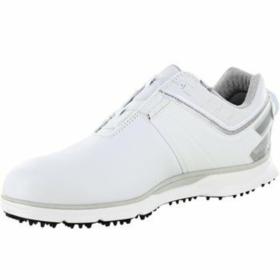 Men'S Shoes * | Footjoy Pro Sl Carbon Boa Spikeless Golf Shoes White / Silver