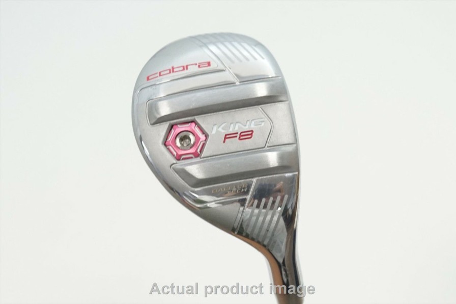 Hybrids * | Cobra King F8 Silver/Pink Women'S 25 5H Hybrid Ladies Flex Rogue Pro 60 Mint