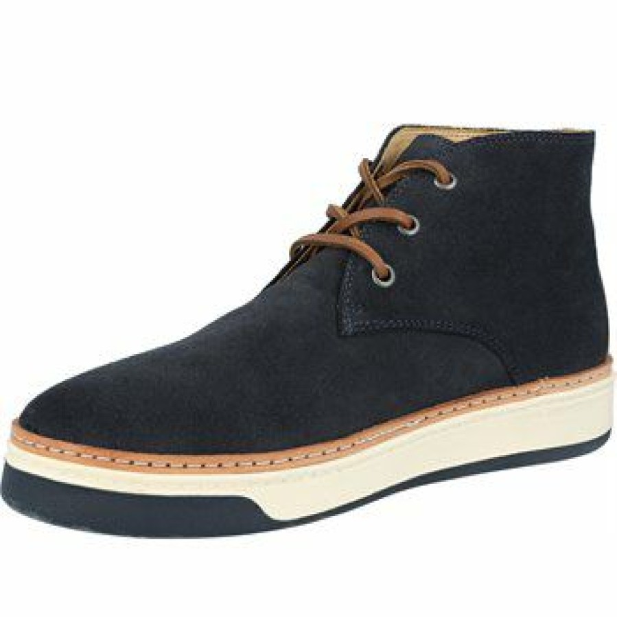 Men'S Shoes * | Oxford Chukka Casual Shoes Navy Size: 9