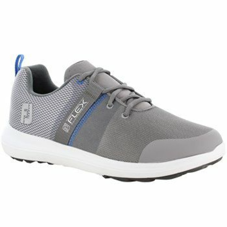 Men'S Shoes * | Footjoy Fj Flex 2.0 Previous Season Shoe Style Spikeless Golf Shoes Grey