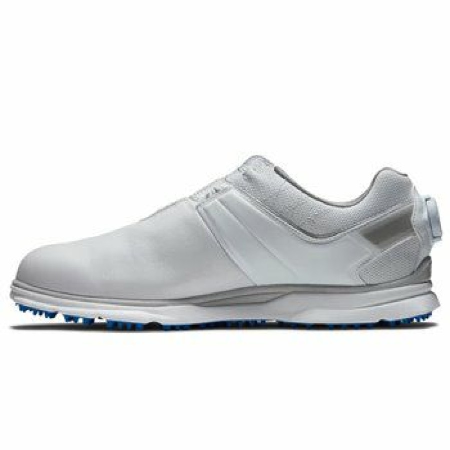 Men'S Shoes * | Footjoy Pro Sl Boa Spikeless Golf Shoes White / Light Blue