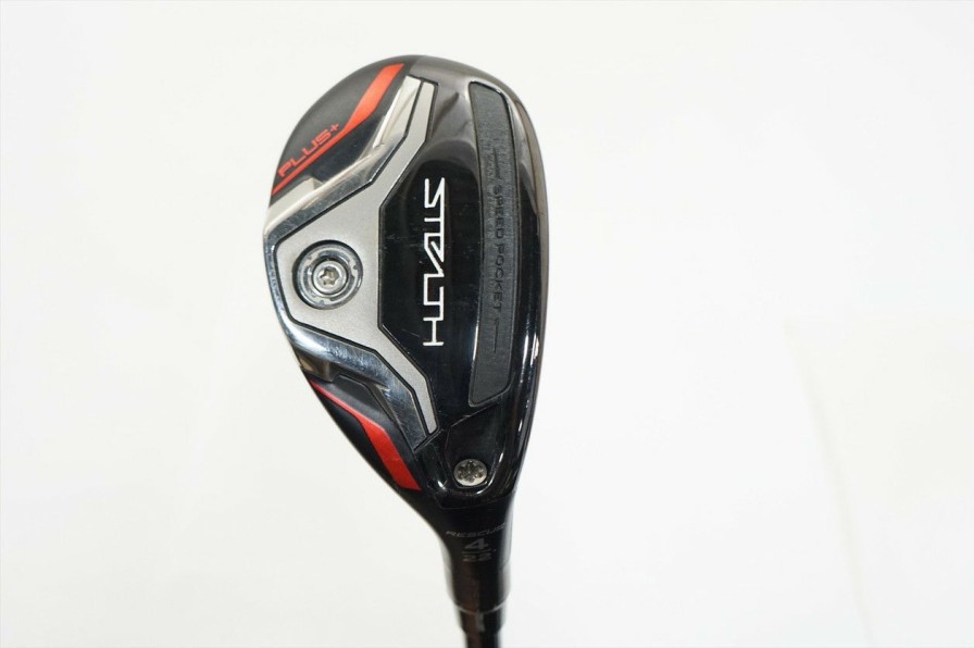 Hybrids * | Taylormade Stealth Plus Rescue 22 4 Hybrid Regular Hzrdus Rdx Red 85 Fair W/ Hc