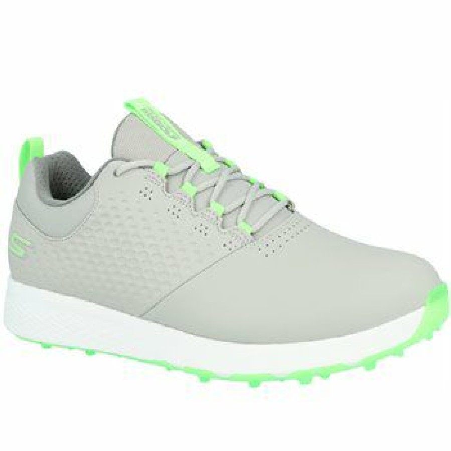 Men'S Shoes * | Skechers Go Golf Elite 4 Spikeless Golf Shoes Grey / Lime