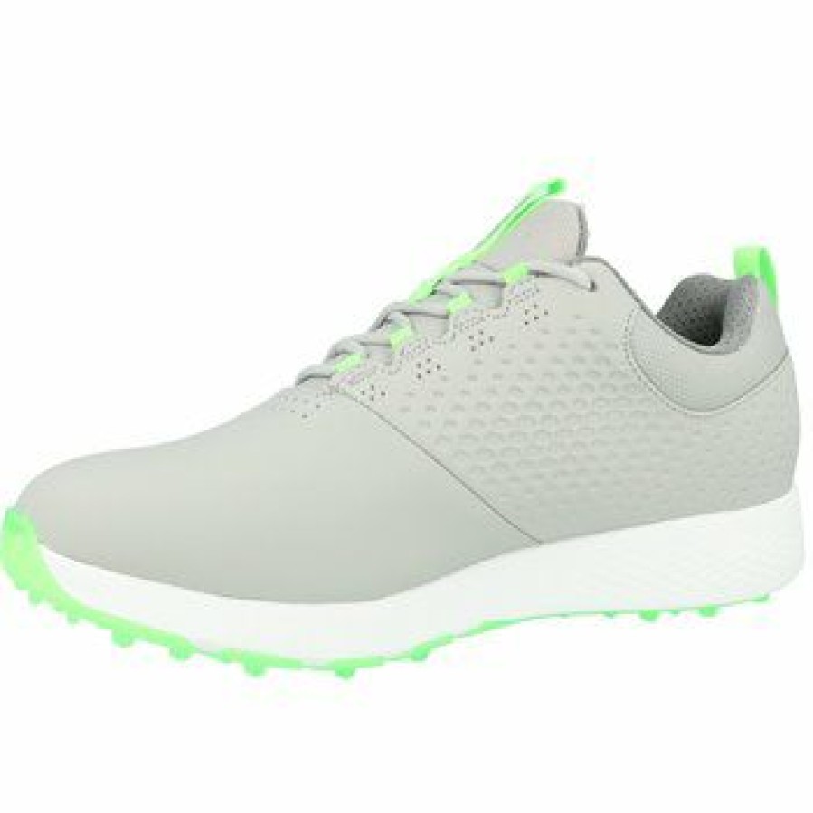 Men'S Shoes * | Skechers Go Golf Elite 4 Spikeless Golf Shoes Grey / Lime