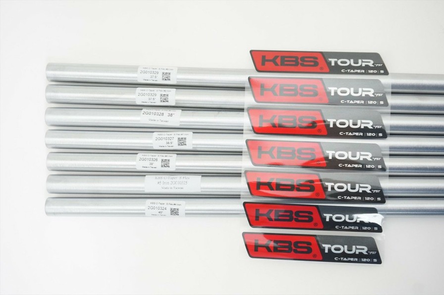 Shaft Sets * | New Kbs Tour C-Taper Satin 120 Stiff 4-Pw Iron Shaft Set 37.5 -40 .355 Taper