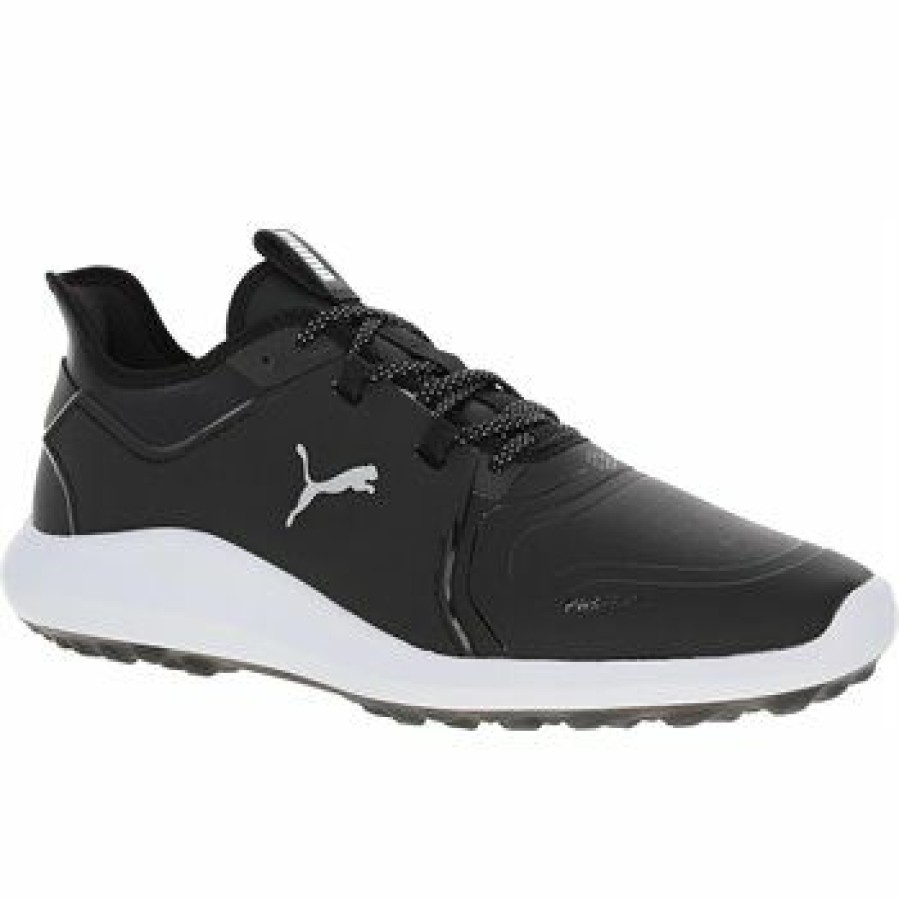 Men'S Shoes * | Puma Ignite Fasten8 Pro Spikeless Golf Shoes Black / Silver / White Size: 13