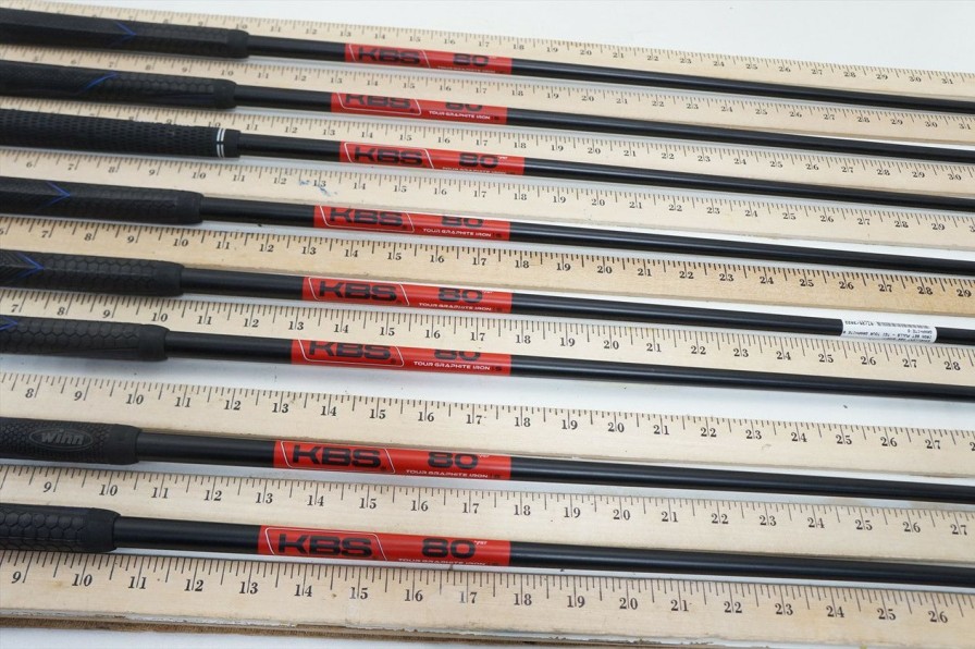 Shaft Sets * | Kbs Tgi Tour Graphite 80 Stiff 34.75 -36.75 8Pc Shaft Set Pulls .370 1009706