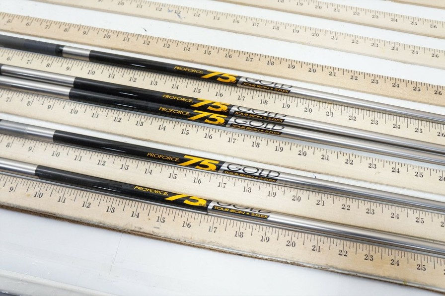 Shaft Sets * | Grafalloy Proforce Gold 75 Stiff 39.5 5Pc Iron Shaft Set Pulls .370 1021148