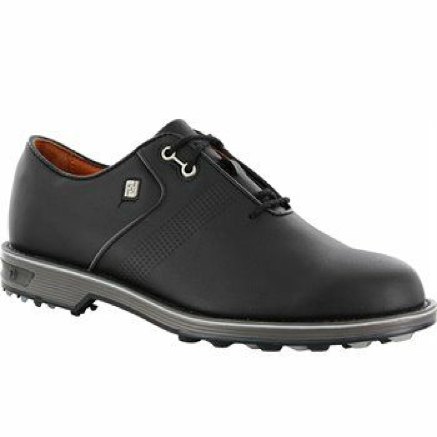 Men'S Shoes * | Used Footjoy Premiere Series Flint Spikeless Golf Shoes Black / Orange Size: 13