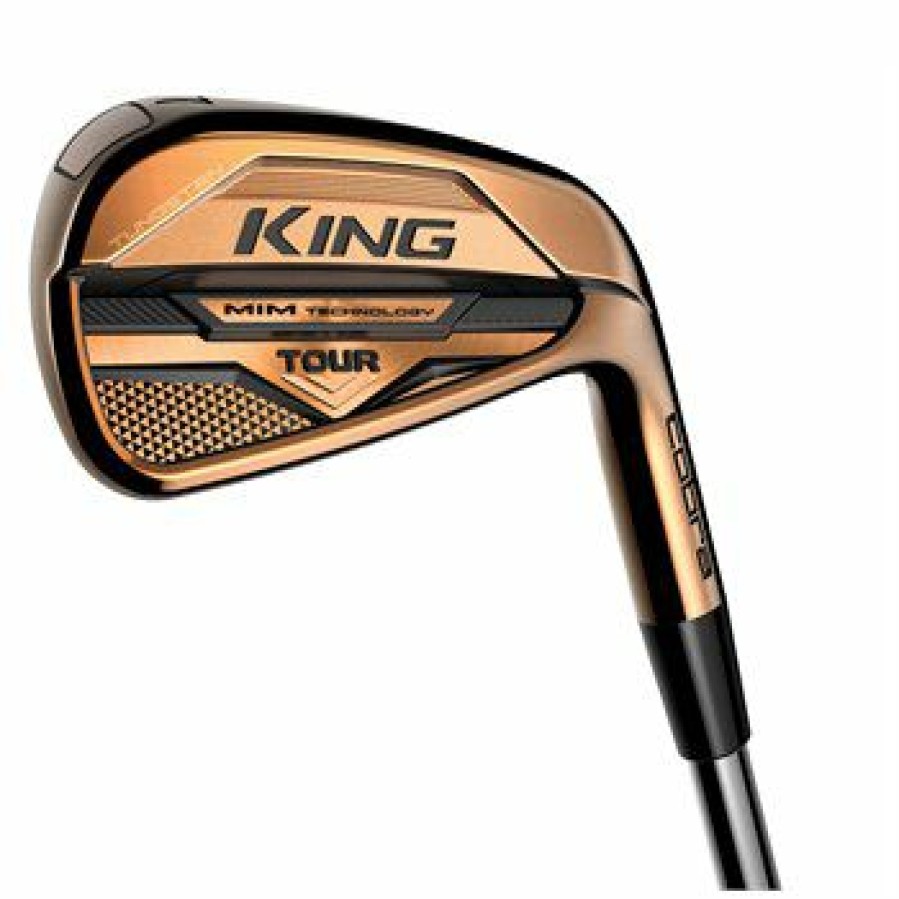 Iron Set * | Used Cobra King Mim Tour Copper 4-Pw Iron Set Stiff Flex Fst Kbs $-Taper 120 Steel Steel Shaft