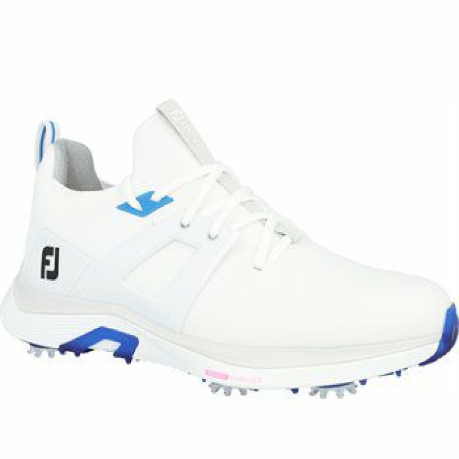 Men'S Shoes * | Used Footjoy Hyperflex Previous Season Shoe Style Golf Shoes White / Blue Size: 11.5