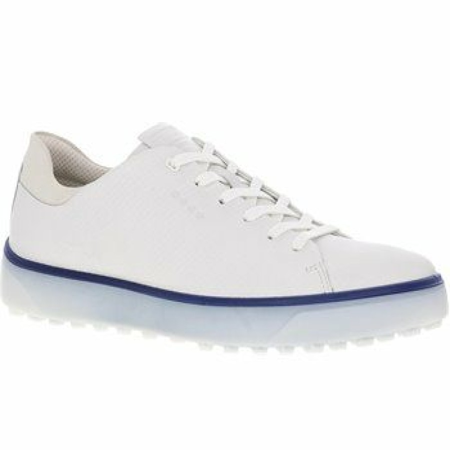 Men'S Shoes * | Ecco Tray Golf Shoes White / Blue Size: 12 (Eur 46)