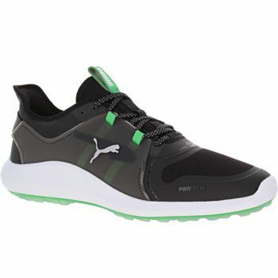 Men'S Shoes * | Puma Ignite Fasten8 X Limited Edition Spikeless Golf Shoes Puma Black / Irish Green Size: 8