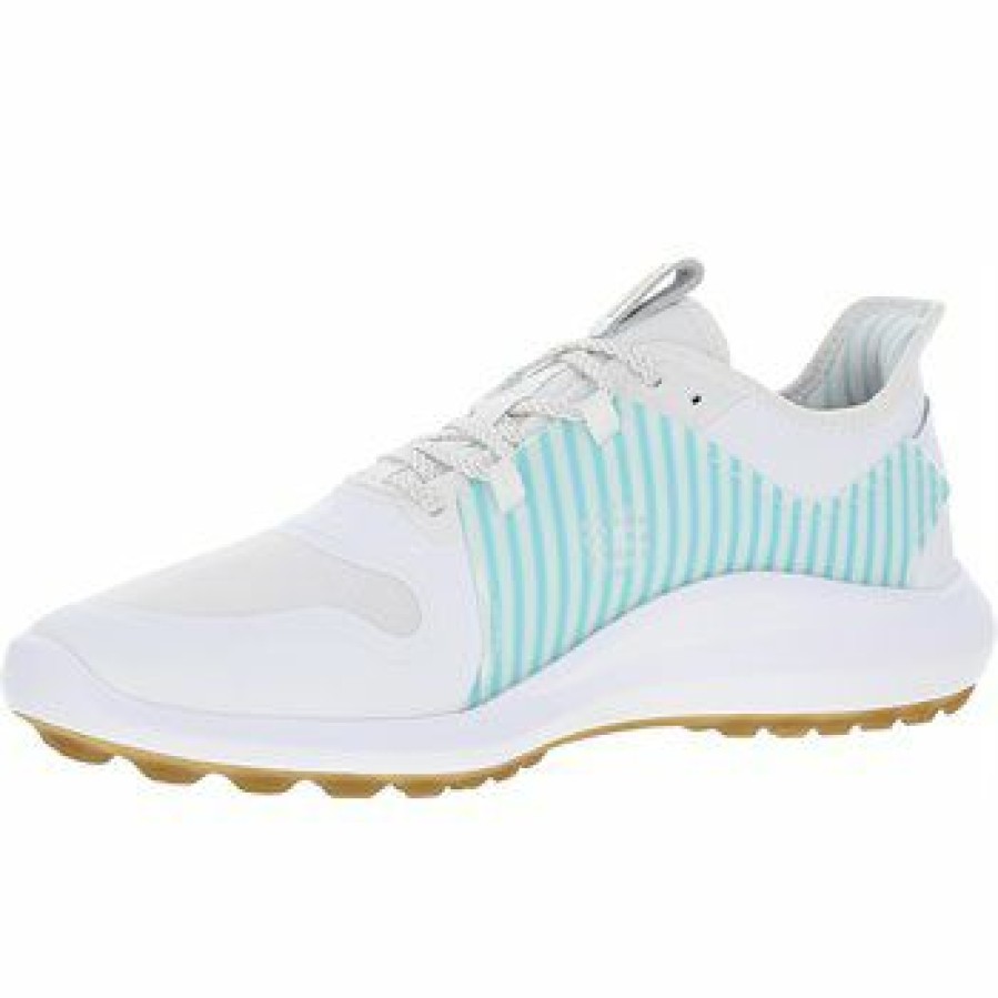 Men'S Shoes * | Puma Ignite Fasten8 Seersucker Spikeless Golf Shoes Seersucker / Puma White / Blue Glow Size: 14